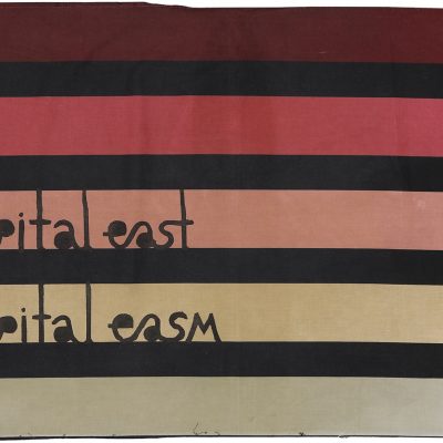 Babi Badalov, Kapital east, 2015, fabric dyeing, 56x84,5 cm.