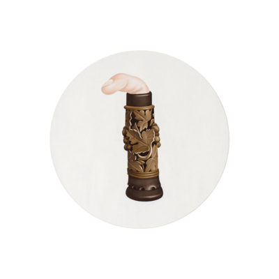 Erinç Seymen, Hayalet Organ, 2016, Tuval üzerine yağlıboya, 39,5 cm. (çap)