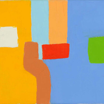 Etel Adnan, 2012, Oil on canvas, 24×30 cm.