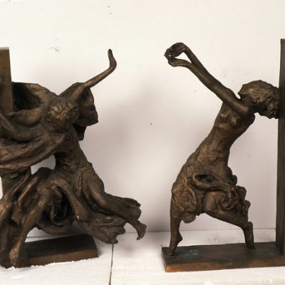 Ömer Eldarov, Bronze, 70x42x16; 70x57x20 cm.