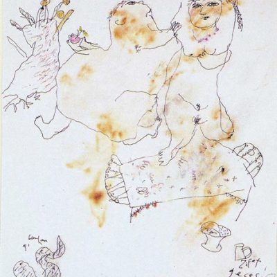 Burhan Uygur, 1991, Kağıt üzerine pastel, 21x25 cm.