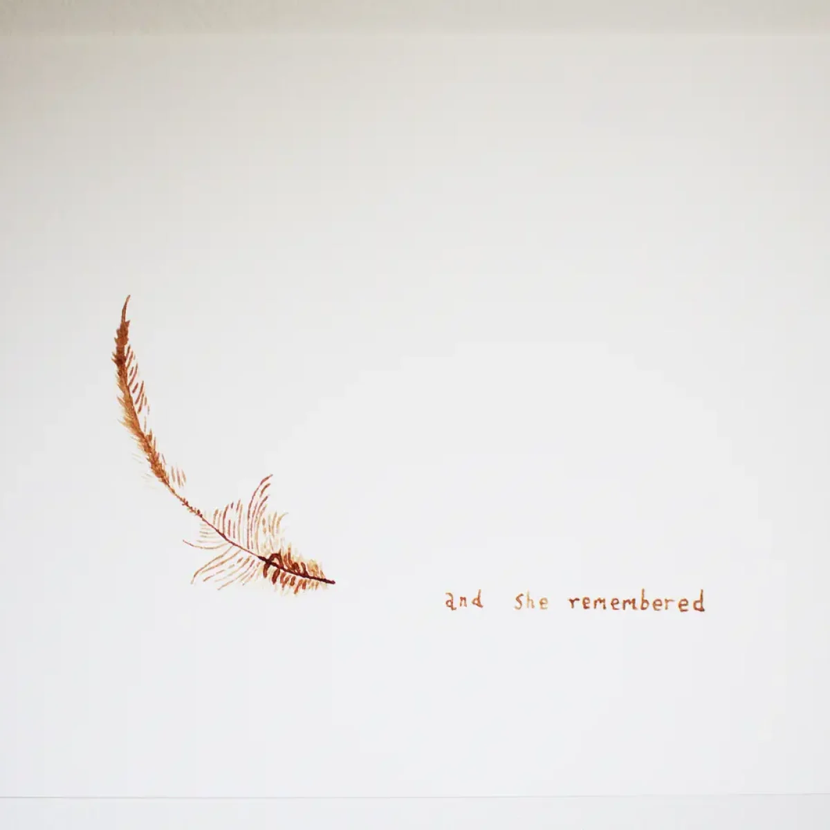 and she remembered copy